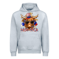 Heather Grey moorica with cow billie wilder Urban Hoodie - texasbilliewilder