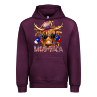 Mauve Wine moorica with cow billie wilder Urban Hoodie - texasbilliewilder