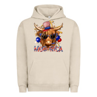 Pigment French Oak moorica with cow billie wilder Urban Hoodie - texasbilliewilder