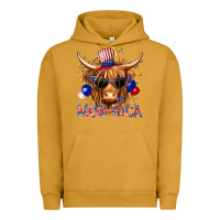 Pigment Peanut Butter moorica with cow billie wilder Urban Hoodie - texasbilliewilder