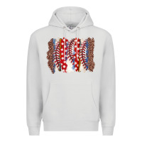 Dove Grey baseball brushstroke Premium Hoodie - Zillion Design Studio