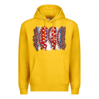 Lemon baseball brushstroke Premium Hoodie - Zillion Design Studio
