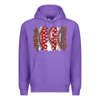 Purple baseball brushstroke Premium Hoodie - Zillion Design Studio