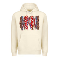 Sandshell baseball brushstroke Premium Hoodie - Zillion Design Studio