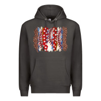 Smoke baseball brushstroke Premium Hoodie - Zillion Design Studio