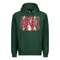 Sports Green baseball brushstroke Premium Hoodie - Zillion Design Studio