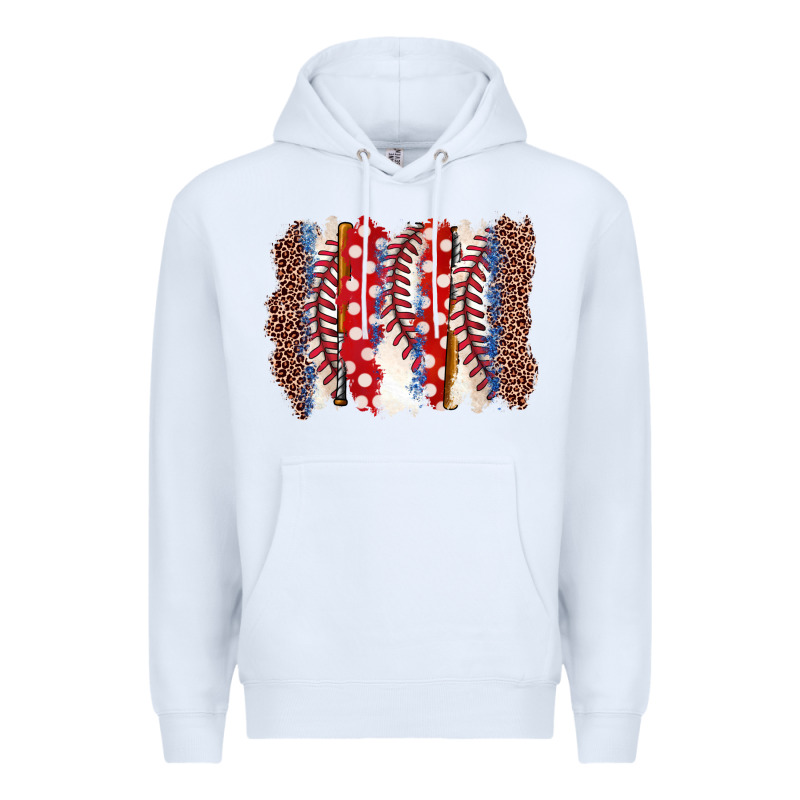 Baseball Brushstroke Premium Hoodie by Zillion Design Studio | Teevron