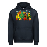 Navy christmas trees with softball Urban Hoodie - Zillion Design Studio
