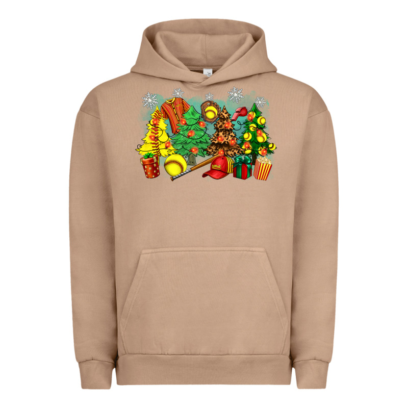 Christmas Trees With Softball Urban Hoodie by Zillion Design Studio | Teevron