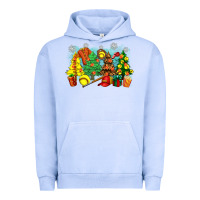 Pigment Grape Ice christmas trees with softball Urban Hoodie - Zillion Design Studio