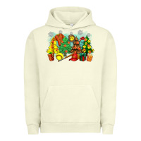 Pigment Pistachio christmas trees with softball Urban Hoodie - Zillion Design Studio