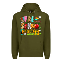 Army Green pre school energy Premium Hoodie - texasbilliewilder