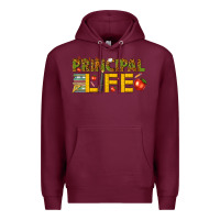 Burgundy principal life Premium Hoodie - texasbilliewilder