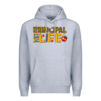Heather Grey principal life Premium Hoodie - texasbilliewilder