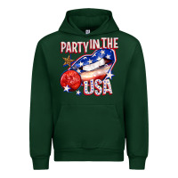 Forest Green party in the usa billie wilder Urban Hoodie - texasbilliewilder