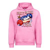 Fuchsia Pink party in the usa billie wilder Urban Hoodie - texasbilliewilder