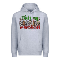 Heather Grey that s my brother on that field Premium Hoodie - Zillion Design Studio