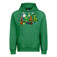 Emerald christmas trees with tennis Urban Hoodie - Zillion Design Studio