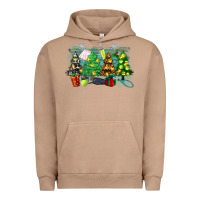 Pigment Burro christmas trees with tennis Urban Hoodie - Zillion Design Studio