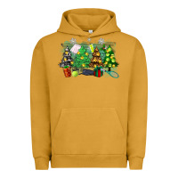 Pigment Peanut Butter christmas trees with tennis Urban Hoodie - Zillion Design Studio