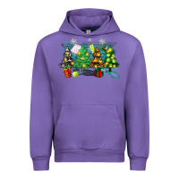 Tulip christmas trees with tennis Urban Hoodie - Zillion Design Studio