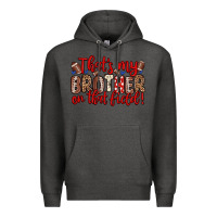 Charcoal Heather that s my brother on that field Premium Hoodie - Zillion Design Studio