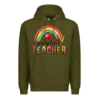 Army Green preschool teacher Premium Hoodie - texasbilliewilder