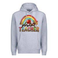 Heather Grey preschool teacher Premium Hoodie - texasbilliewilder