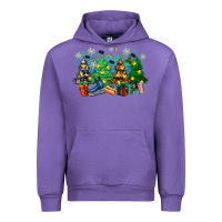 Tulip christmas trees with hockey Urban Hoodie - Zillion Design Studio