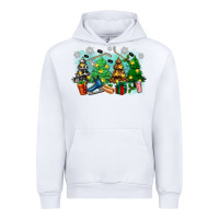 White christmas trees with hockey Urban Hoodie - Zillion Design Studio