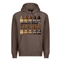 Coffee proud black teacher Premium Hoodie - texasbilliewilder
