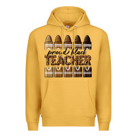 Mustard proud black teacher Premium Hoodie - texasbilliewilder