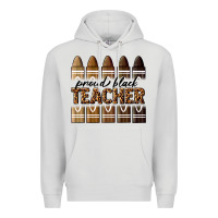 Dove Grey proud black teacher Premium Hoodie - texasbilliewilder