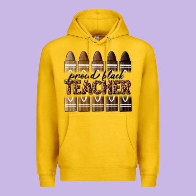 Proud Black Teacher Premium Hoodie Designed By Texasbilliewilder