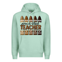 Seafoam proud black teacher Premium Hoodie - texasbilliewilder
