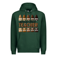 Sports Green proud black teacher Premium Hoodie - texasbilliewilder