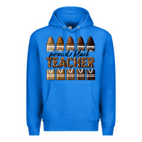 True Royal proud black teacher Premium Hoodie - texasbilliewilder