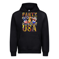 Black party in the usa with leopard Urban Hoodie - texasbilliewilder
