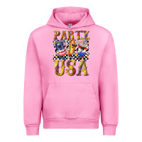 Fuchsia Pink party in the usa with leopard Urban Hoodie - texasbilliewilder