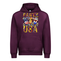 Mauve Wine party in the usa with leopard Urban Hoodie - texasbilliewilder
