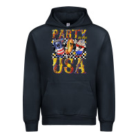 Navy party in the usa with leopard Urban Hoodie - texasbilliewilder