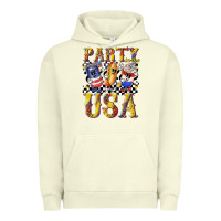 Pigment Pistachio party in the usa with leopard Urban Hoodie - texasbilliewilder