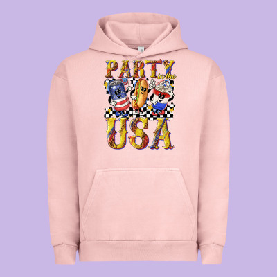 Urban Hoodie party in the usa with leopard