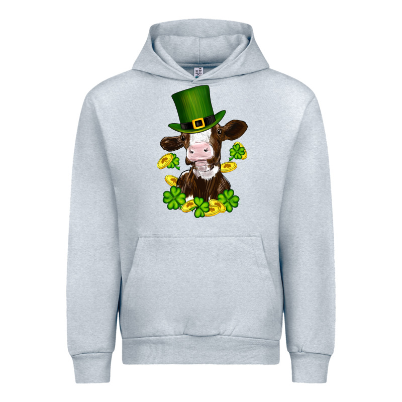 St Patricks Day Cow Urban Hoodie by RanaPortraitStore | Teevron