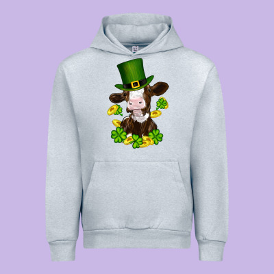 Urban Hoodie st patricks day cow
