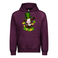 Mauve Wine st patricks day cow Urban Hoodie - RanaPortraitStore