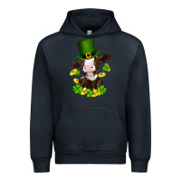 Navy st patricks day cow Urban Hoodie - RanaPortraitStore
