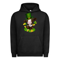 Pigment Black st patricks day cow Urban Hoodie - RanaPortraitStore