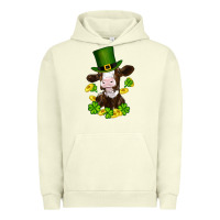 Pigment Pistachio st patricks day cow Urban Hoodie - RanaPortraitStore