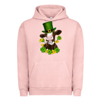 Pigment Salmon st patricks day cow Urban Hoodie - RanaPortraitStore